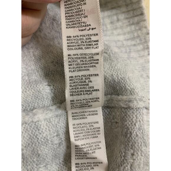 FAT FACE REBEKAH Long Line Jumper Sweater Light Gray Recycled Fabrics Sz 6 NWT - Picture 10 of 16